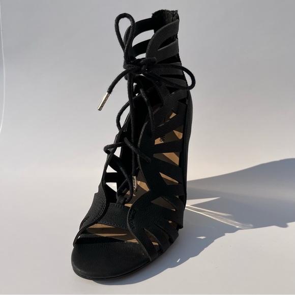 Call It Spring Lace Up Block Heels - Picture 7 of 8